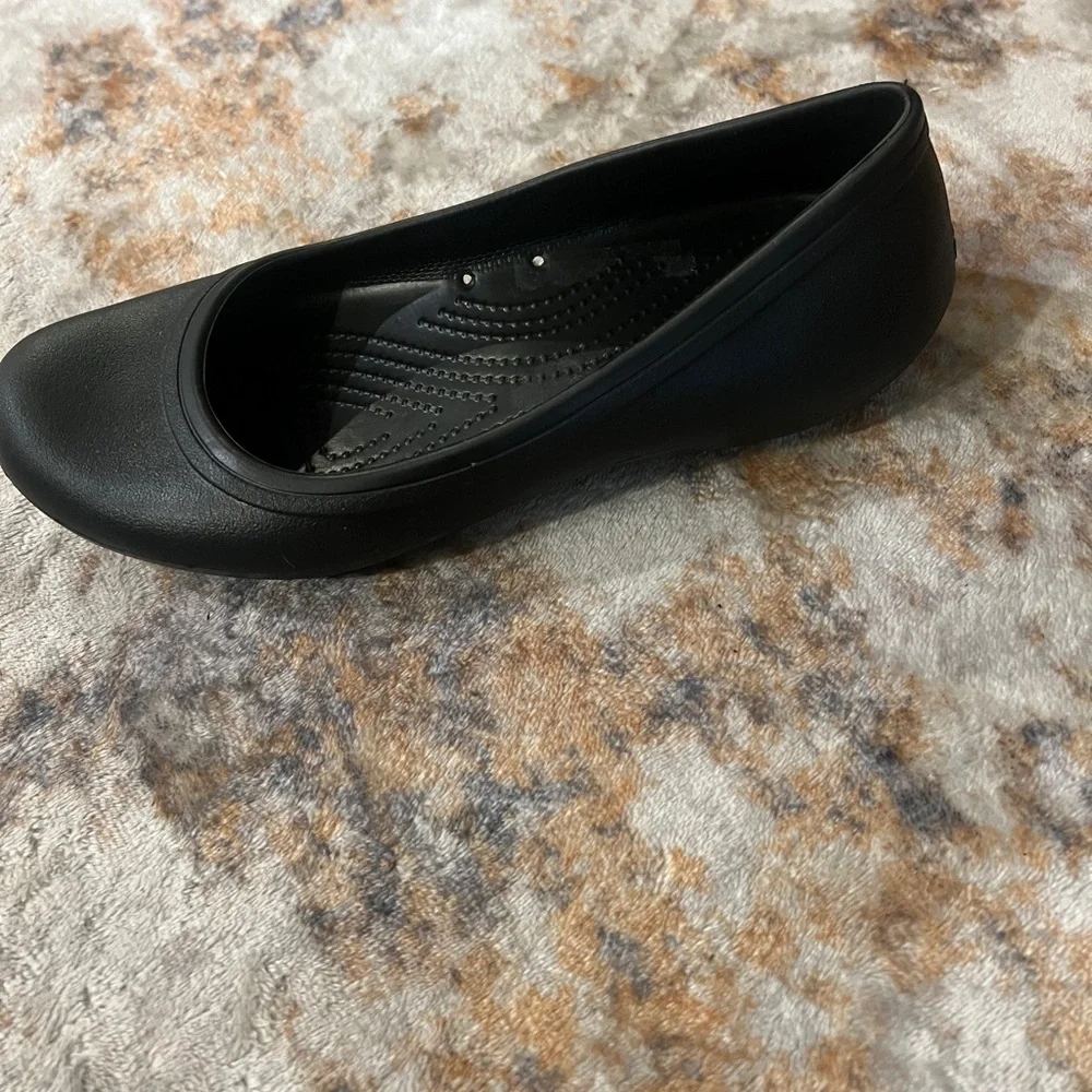 CROCS Brooklyn Flat Black Size 9